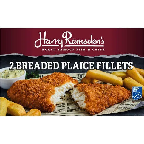 Harry Ramsdens 2 Pack Breaded Plaice Fillets