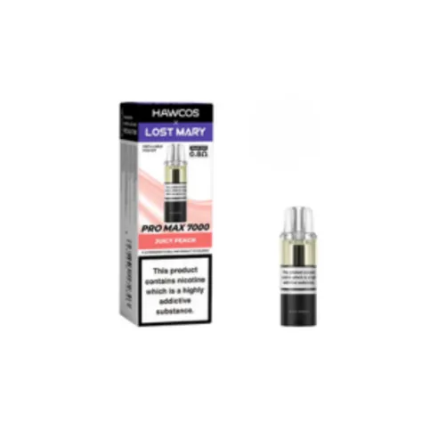 Hawcos x Lost Mary Pro Max 7000 Prefilled Vape Pods Juicy Peach