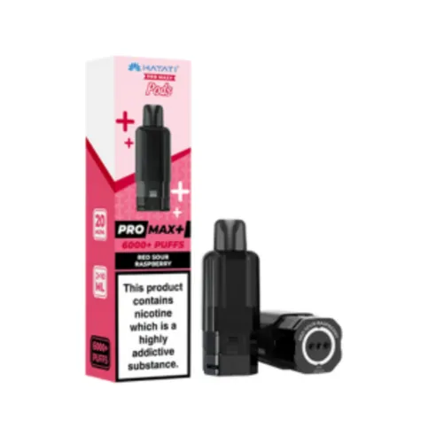 Hayati Pro Max 6K 6000+ Puffs Prefilled Pod Kit Red Sour Raspberry 20mg