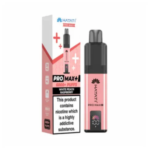 Hayati Pro Max 6K Prefilled Pod Kit White Peach Raspberry