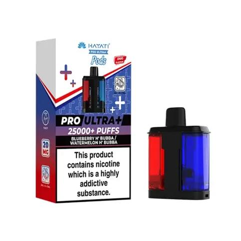 Hayati Pro Ultra 25K Refill Pod Blueberry H'bubba Watermelon H'bubba 20mg