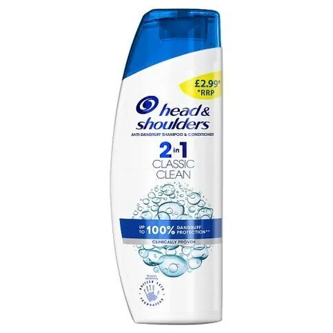 HEAD & SHOULDERS 2 IN 1 CLASSIC PM£2.99 250ML
