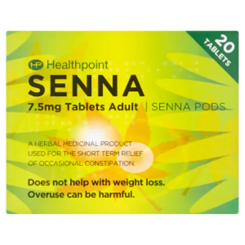 Healthpoint Senna 7.5mg Tablets Adult Senna Pods 20 Tablets