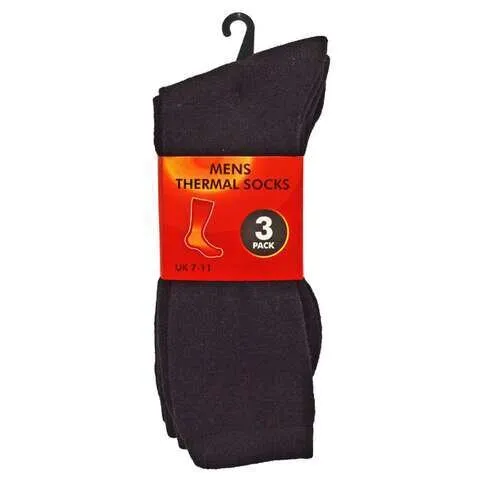 Mens 3 Pk Thermal Socks Each