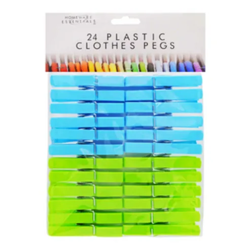 Homeware Essentials Clothes Pegs 24 Pack
