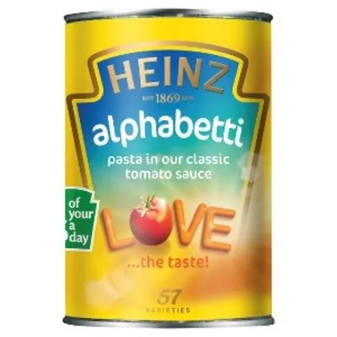 Heinz Alphabetti Pasta 400g date 06/2026