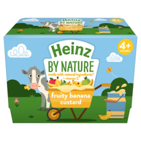 Heinz Fruity Banana Custard Pot 4 x 100g