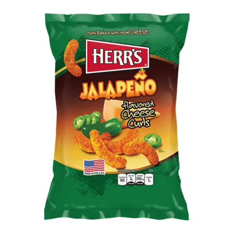 Herr's Jalapeno Cheese Curls 198.5g