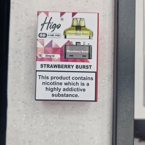 Higo BB 4000 Prefilled Pods Strawberry Burst