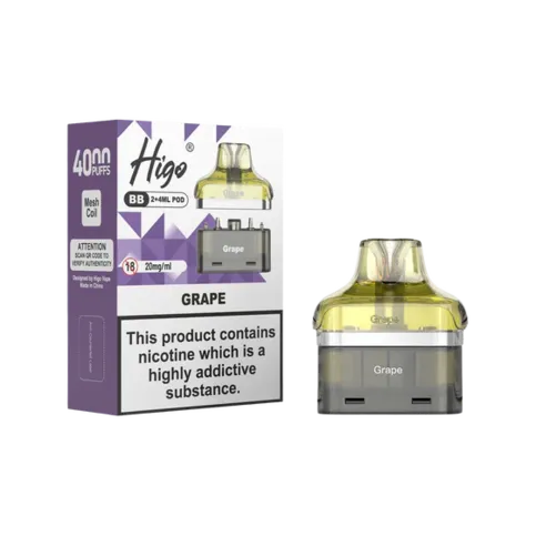 Higo BB 4000 Puffs Pod Grape 2 x 4ml