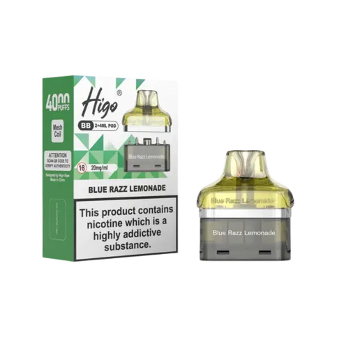 Higo BB 4000 Puffs Pod Kit - Blue Razz Lemonade