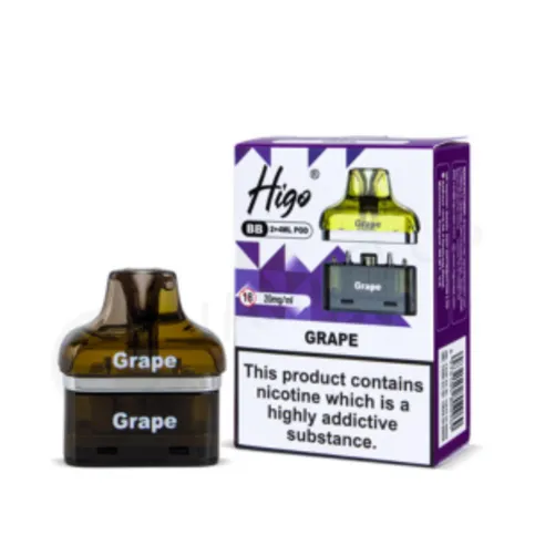 Higo BB 4000 Refill Pods Grape 20mg