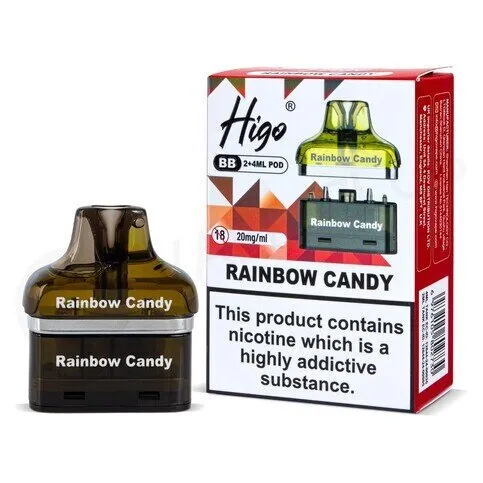 Higo BB 4000 Refill Pods - Rainbow Candy