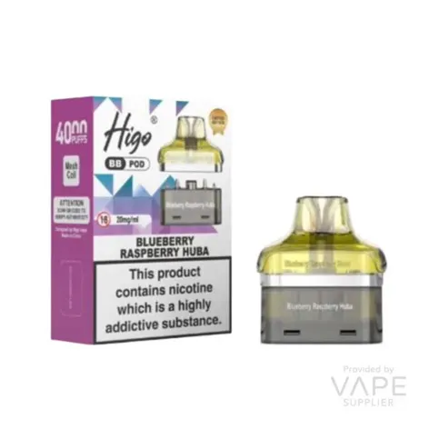 HIGO BB POD BLUEBERRY RASPBERRY HUBA 20MG/ML