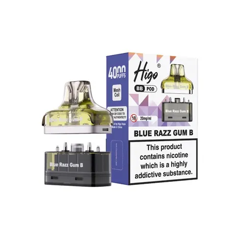 HIGO BB POD BLUE RAZZ GUM B 20MG/ML