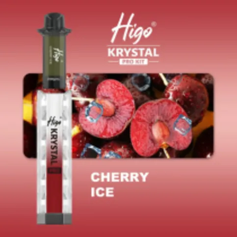 Higo Krystal Pro prefilled 600 puff ( Cherry Ice )