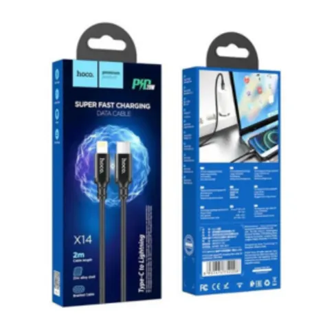 Hoco X14 20W PD USB-C to Lightning Cable 2M Fast Charge