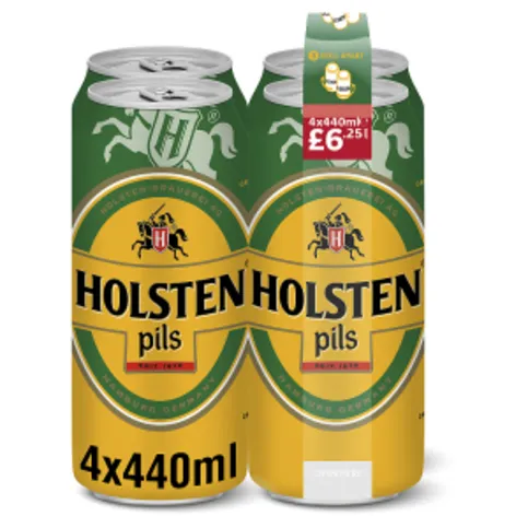 Holsten Pils Beer 4 x 440ml Can PM