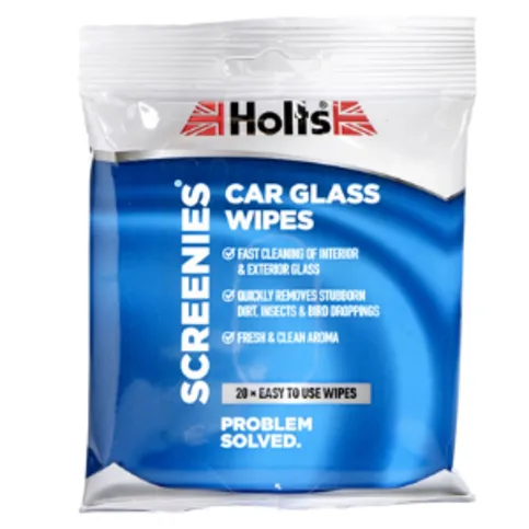 Holts Glass Wipes 20 Pack