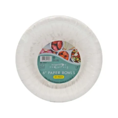 Home Essentials Paper Bowls 20 Pack