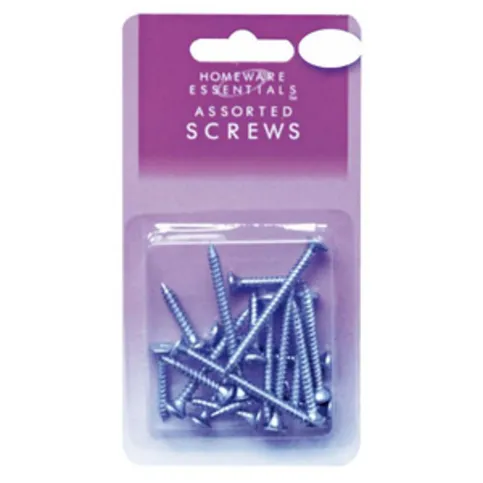 Homeware Essentials Assorted Screws 20 Pack