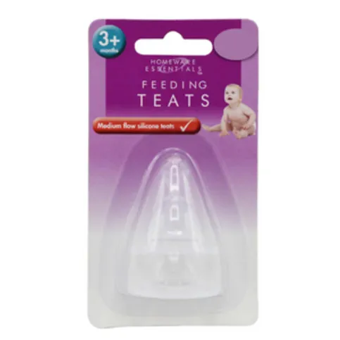 Homeware Essentials Silicone Feeding Teats 2 Pack