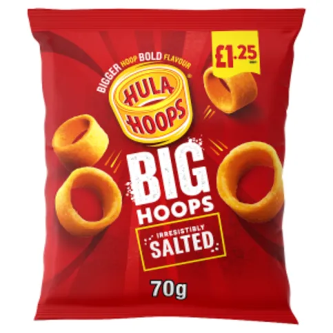 Hula Hoops Big Hoops Irresistibly Salted 70g [CRISPS RED LABEL]