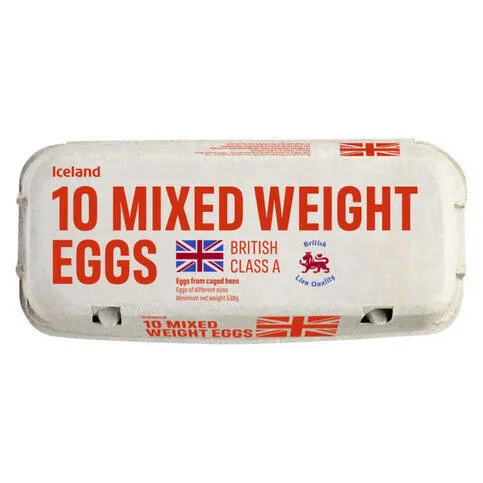 Iceland 10pk Mixed Weight Eggs