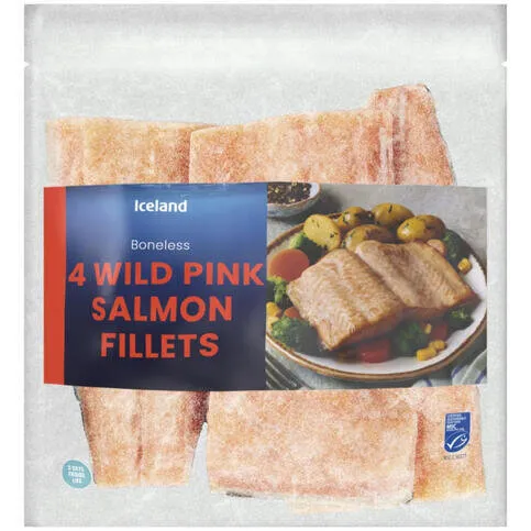 Iceland 4pk Wild Pink Salmon 400g