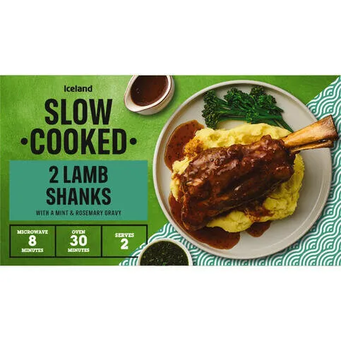 Iceland Slow Cooked Lamb Shanks 950g
