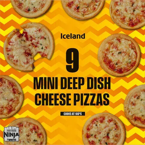 Iceland Deep Dish 9 Mini Chees 234g