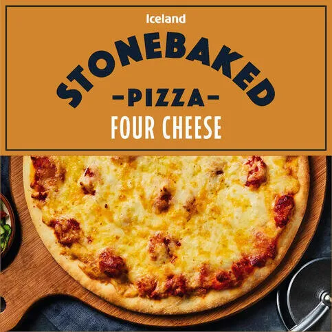 Iceland Stonebake Four Cheese Pizza 349g