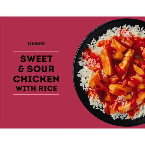 Iceland Sweet & Sour Chicken & Rice 400g