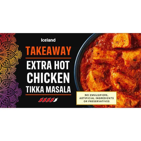 Iceland Take Away Extra Hot Chicken Tikka Masala 375g