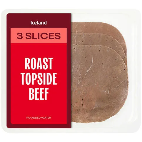 Iceland Topside Beef Sliced 75g