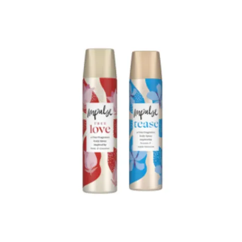 Impulse Bodyspray 75ml Any 2 For £2