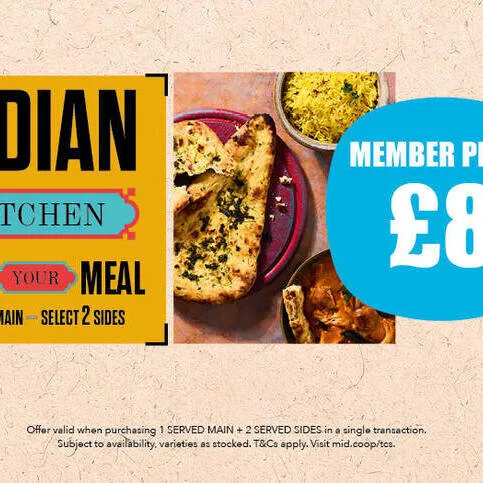 Indian Meal Deal 1 Main + 2 Sides