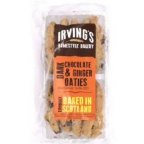 Irving Dark Choco And Ginger Oaties 200g