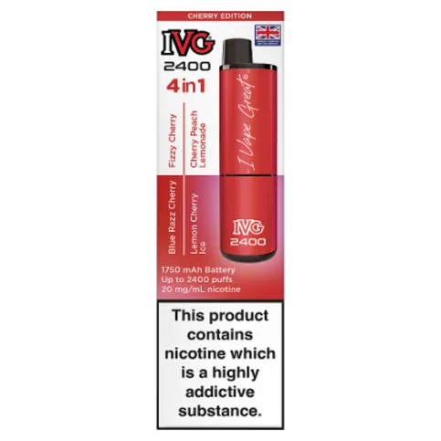 Ivg 2400 Cherry Edition 4 In 1 20mg