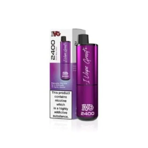 IVG 2400 Puff Plum Blue Razz