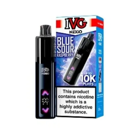 IVG Nexio 10K Puffs Blue Sour Raspberry Kit