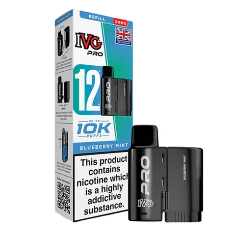 IVG Pro 12 Refills Blueberry Mint 20mg/ml (12ml Pods)
