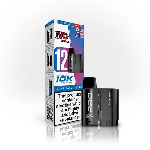 IVG PRO PODS REFILLS BLUE RAZZ RETRO