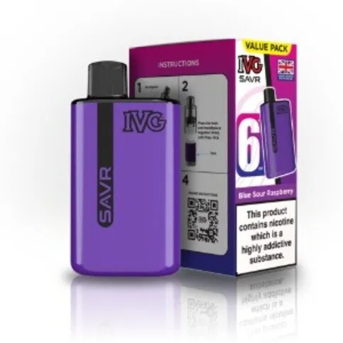 Ivg Savr  Blue Sour Rasberry 3000 Puffs