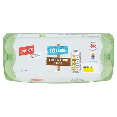 Z - Jack's 10 Large Eggs Free Range