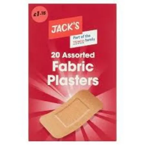 Jacks 20 Assorted Fabric Plasters