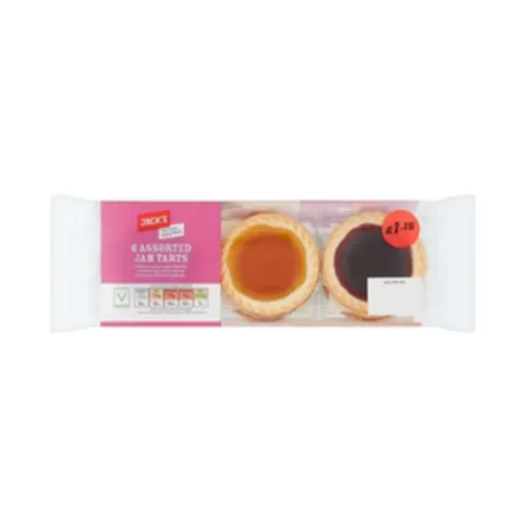 Jack's 6 Assorted Jam Tarts