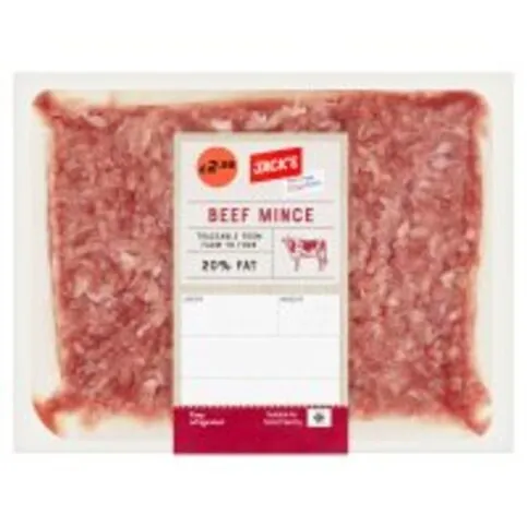 Jack's Beef Mince 20% Fat 400g
