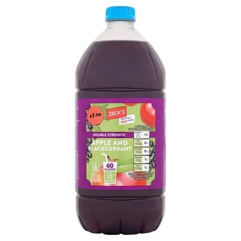 Jacks APPLE & Blackcurrant Squash 1.5L