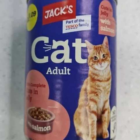 Jack's Cat Food Cuts with Salmon 415g
